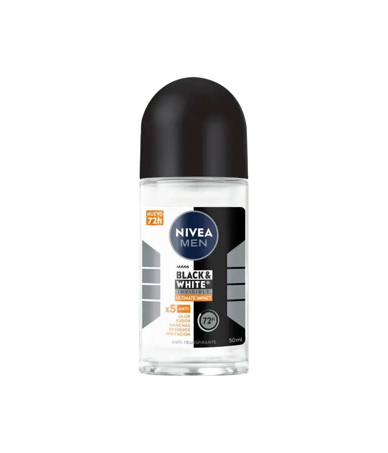 Desodorante Nivea B&W Ultimate Impact RollOn Hombre 50 ml