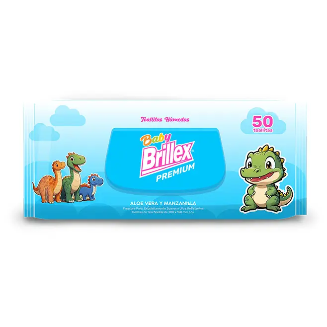 Toalla Humeda Brillex 80 Un Aloe y Manzanilla