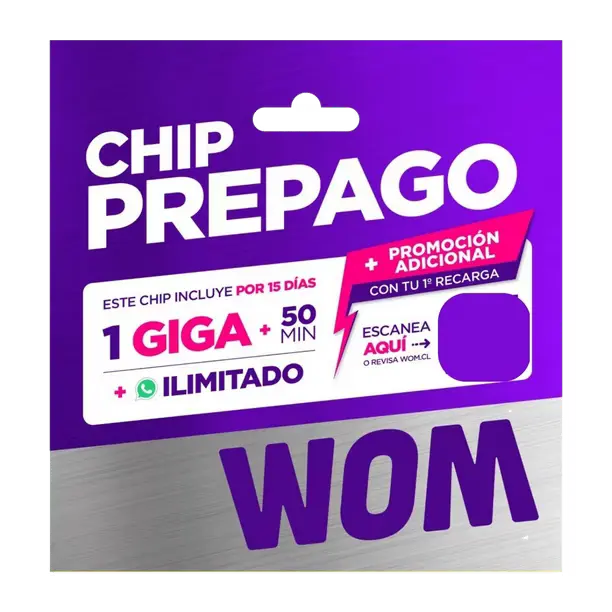  Chip Prepago Wom