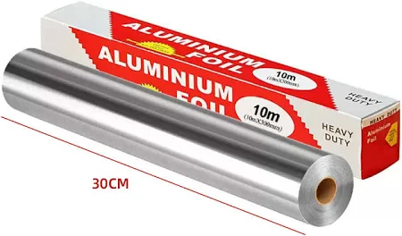 Papel Aluminio en Rollo 30cm X 10mt