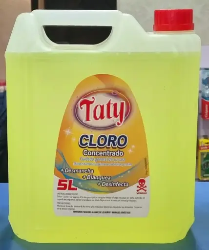 Cloro Tradicional y Concentrado Taty 5 lt