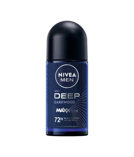 Desodorante Nivea Deep Darkwood Roll On Hombre 50 ml