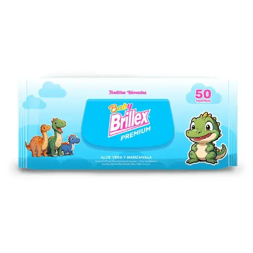 Toalla Humeda Brillex 80 Un Aloe y Manzanilla