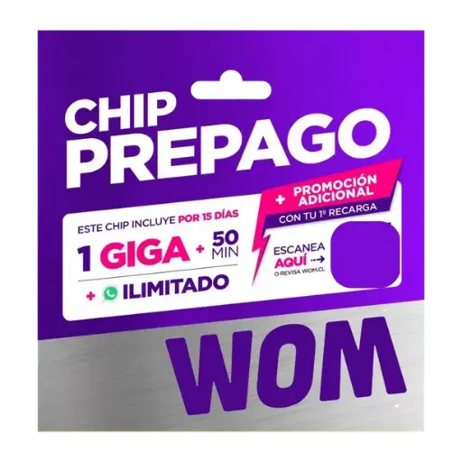  Chip Prepago Wom